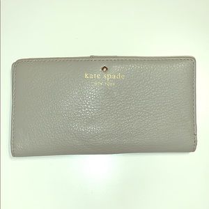 KATE SPADE Gray Grand Street Stacy Wallet